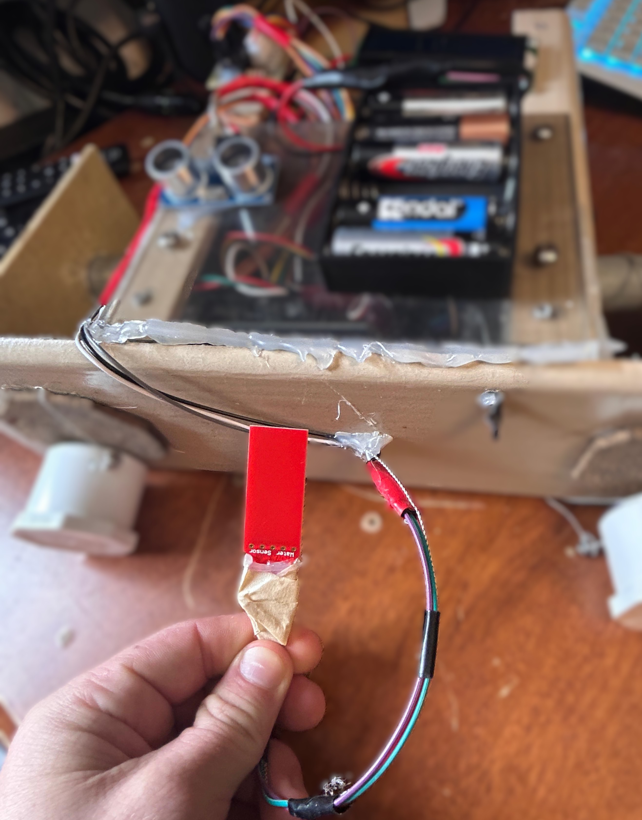 Water sensor back